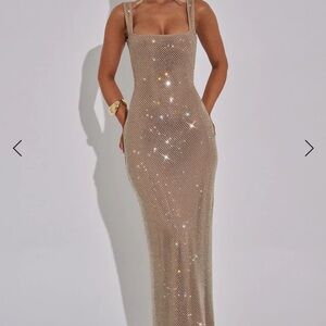 Babyboo Petra Gold Maxi Dress